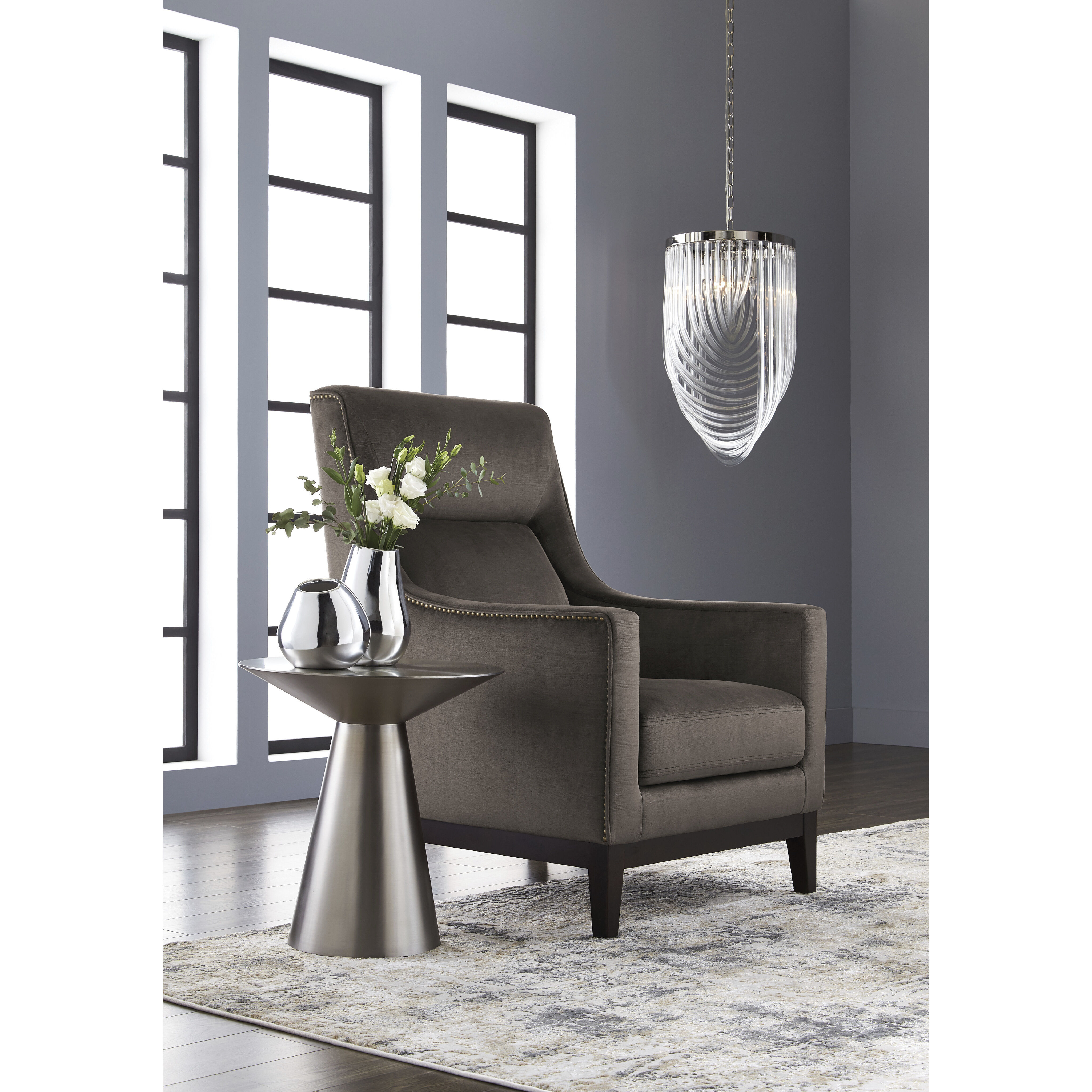 Carmel 19 X 19 inch Stainless Steel End Table